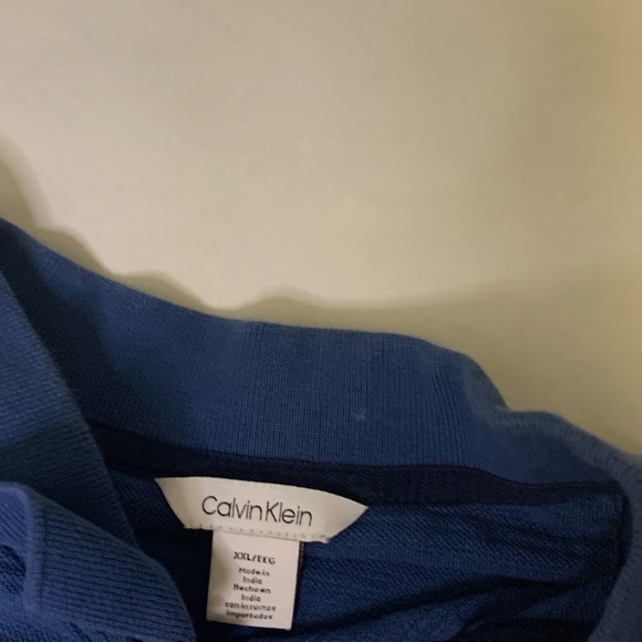 Calvin Klein Blue Polo Shirt - Picture 3 of 3